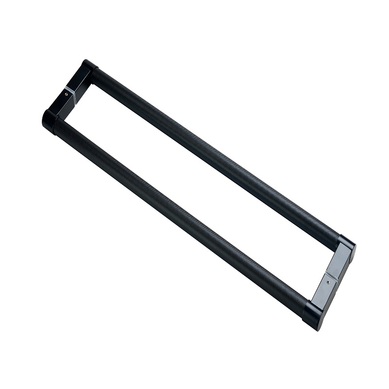 SS-022 Vysoce kvalitní oboustranná smyšlená kulatý tah dveří znerezové oceli moderní vstupní dveřní rukojeť tah, matná černá