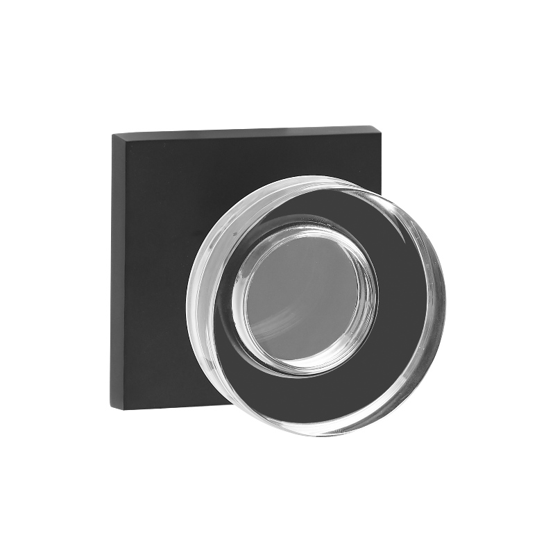 S2601 Modern Disc Shape Crystal Door Knob, sada průchodu, vysoce kvalitní zámek dveří bez klíče